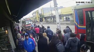 Careless Woman Run Over, Killed By Reversing Bus In Argentina