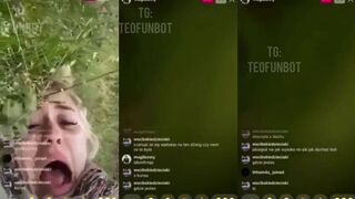 Dumb bitch jumps from a roof and cries