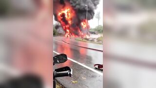 Malaysia Tanker Crushes Bezza, 2 Dead, Driver Walks Away