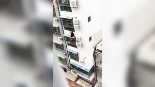 Wasted Chick Falls To Her Death While Fucking Around