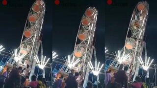Classic: Cart of one Of the Amusement rides fall off with people in it