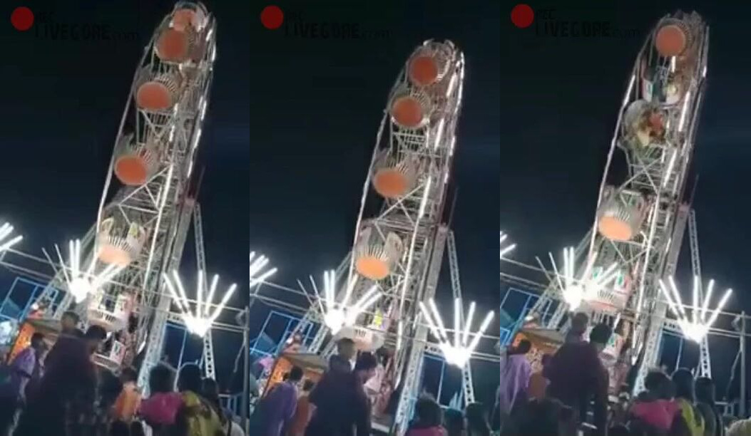 Classic: Cart of one Of the Amusement rides fall off with people in it
