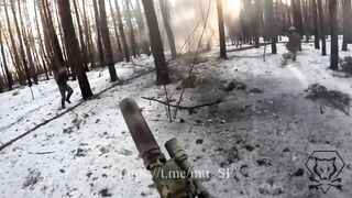 Russian KVN Fiber-optic drone takes out Russian POW.
