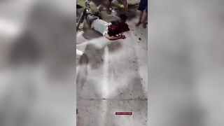 Another violent incident occurred Friday night