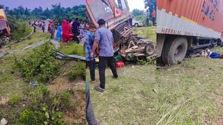 Car accident scene