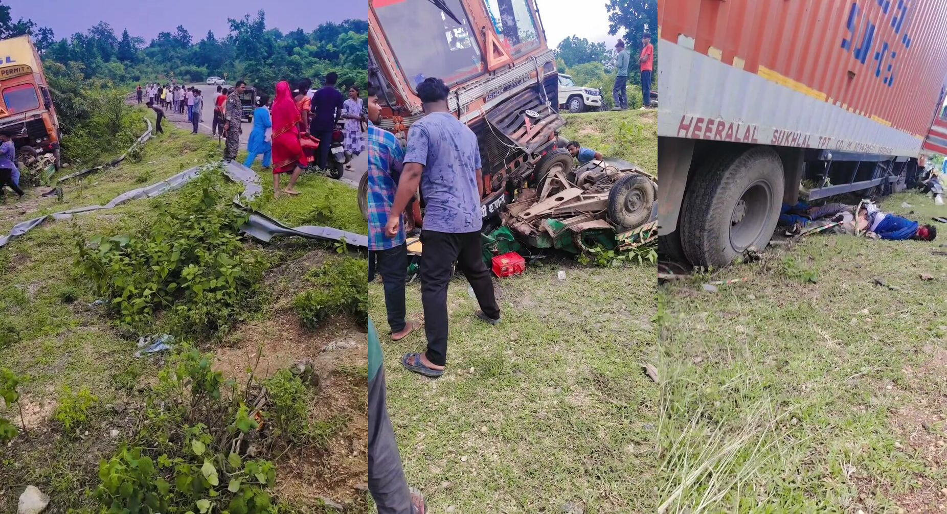 Car accident scene