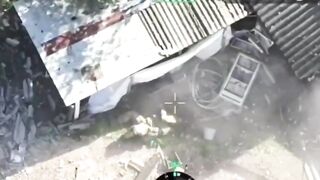 Grenade suicide blows Ukrainian brains.