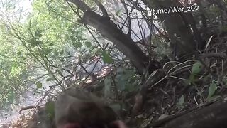 AN UKRANIAN SOLDIER LAST AGONIZING CHANCE TO SURVIVE