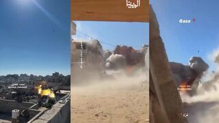 BOMB send to GAZA several people dead