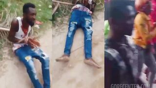 CLASSIC:MAN KILLED WITH MACHETE AND BURNED ALIVE