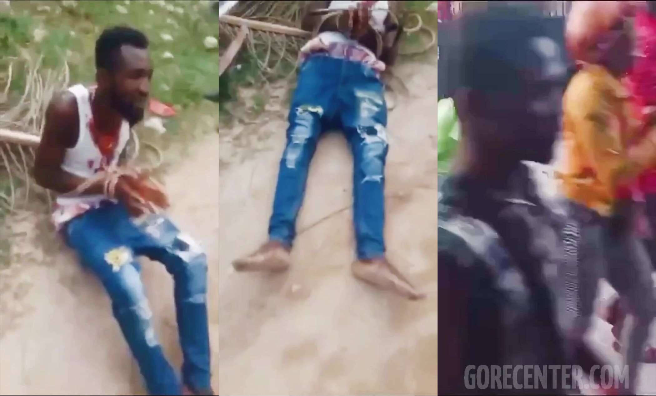 CLASSIC:MAN KILLED WITH MACHETE AND BURNED ALIVE