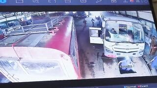 Workshop Sweeper Gets Run Over, Killed By Bus In India