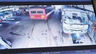 Workshop Sweeper Gets Run Over, Killed By Bus In India