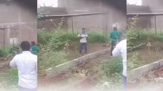 An Indian man shot and killed one person and injured two others in a land dispute.