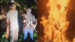 TERRIBLE: Cartel Burns Rival Alive After A Short Speech