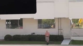 Crazy Man with Machete In USA