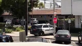 Crazy Man with Machete In USA