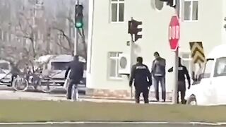 Turkish man shoots his head off with a shotgun infront of police (CLASSIC VIDEO)