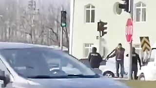Turkish man shoots his head off with a shotgun infront of police (CLASSIC VIDEO)
