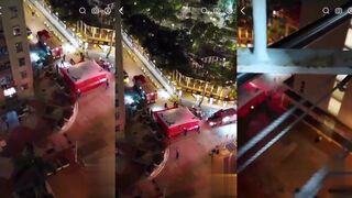 Firefighters fail to save a man from falling to his death