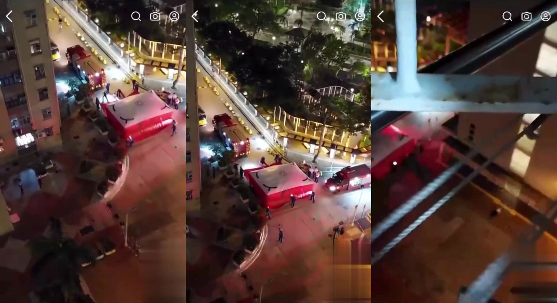 Firefighters fail to save a man from falling to his death