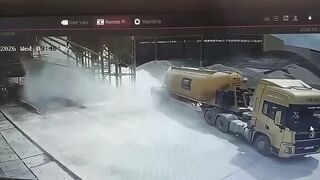 Concrete Plant Worker Sent To Orbit