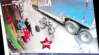 Beer Company Truck Kills Bad Luck Biker On Spot