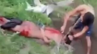 Dragged Him To His Grave & Took His Head Off