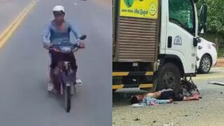Dashcam Captures Final Moments Of Moped Rider