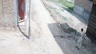 Villager grabs live wire