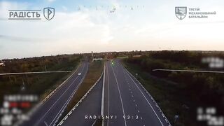 UAF optical drone hit a group of katsaps photographed near Donetsk stella