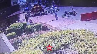Hairy Sicko Attacks Police Officer With A Knife Before Being Shot