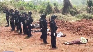 CLASSIC: Execution Of Five Civilians In Myanmar