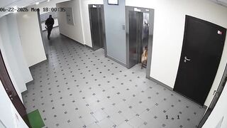 A Russian veteran beat up a woman.