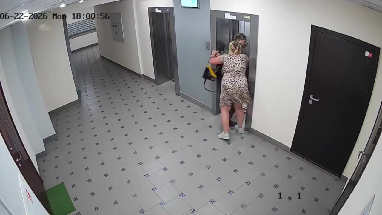 A Russian veteran beat up a woman.