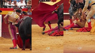 Classic: A bull gores Samuel Navalón.
