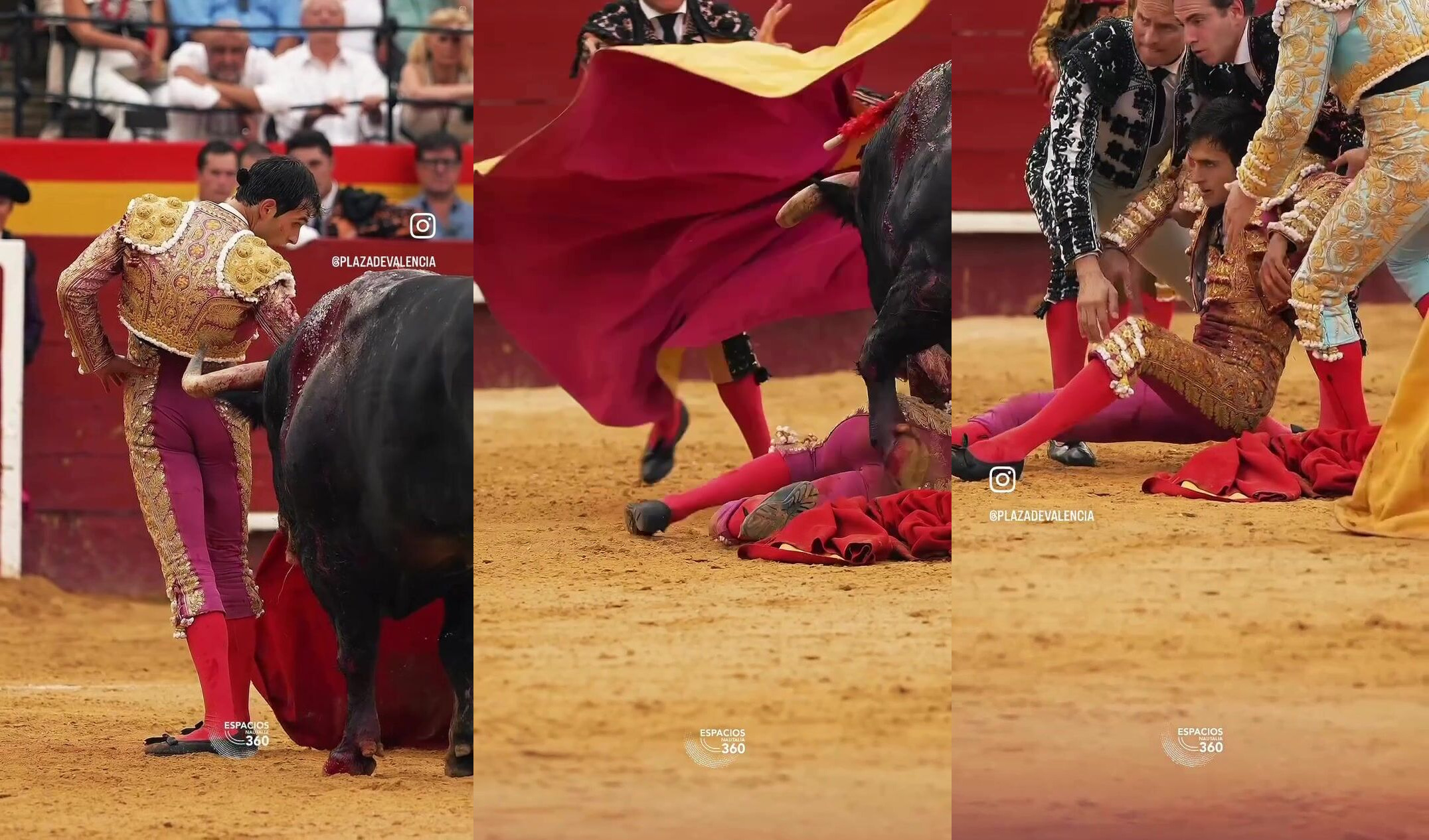 Classic: A bull gores Samuel Navalón.