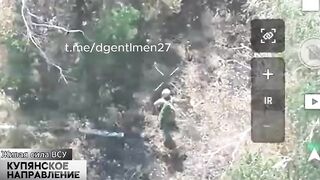Ukrainian believed that playing dead would save him.