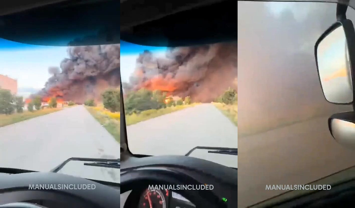 UKRAINIAN ARMY'S WAREHOUSES BURNING FOR DAYS