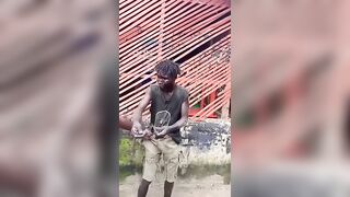 Ugly Thief Gets Beaten By Owner Of Stuff He Tried To Steal