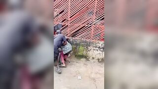 Ugly Thief Gets Beaten By Owner Of Stuff He Tried To Steal