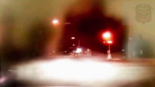 Flying suspect obliterates himself and a police officer while fleeing