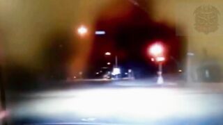 Flying suspect obliterates himself and a police officer while fleeing