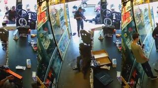 cop gets accidental shot