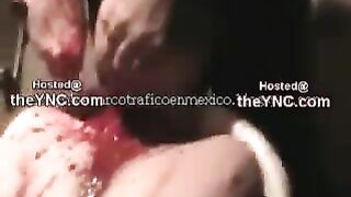 Classic cartel beheading.