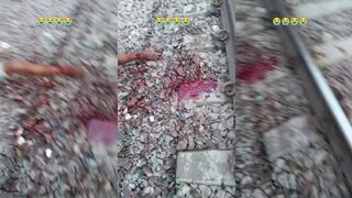Train takes mans foot