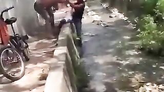 Two Guys Fights Inside Shit (Funny)