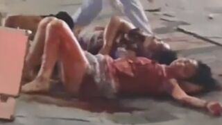 Sicko Stabbed Cheating Wife, Her Lover And Himself In China