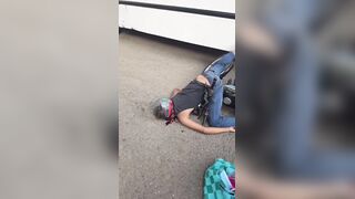 Last Seconds Of Motorcyclist In Caracas