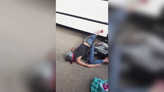 Last Seconds Of Motorcyclist In Caracas